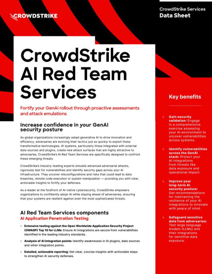 CrowdStrike AI Red Team Services