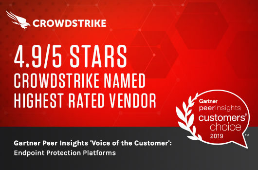 Gartner Peer Insights “Voice of the Customer” for Endpoint Protection Platforms Speaks Volumes for CrowdStrike