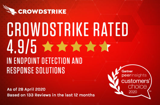 CrowdStrike Receives Highest Overall Score in Gartner Peer Insights for EDR for the Second Year in a Row