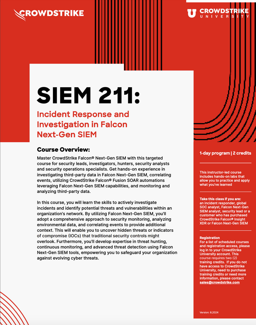 CSU SIEM 211 